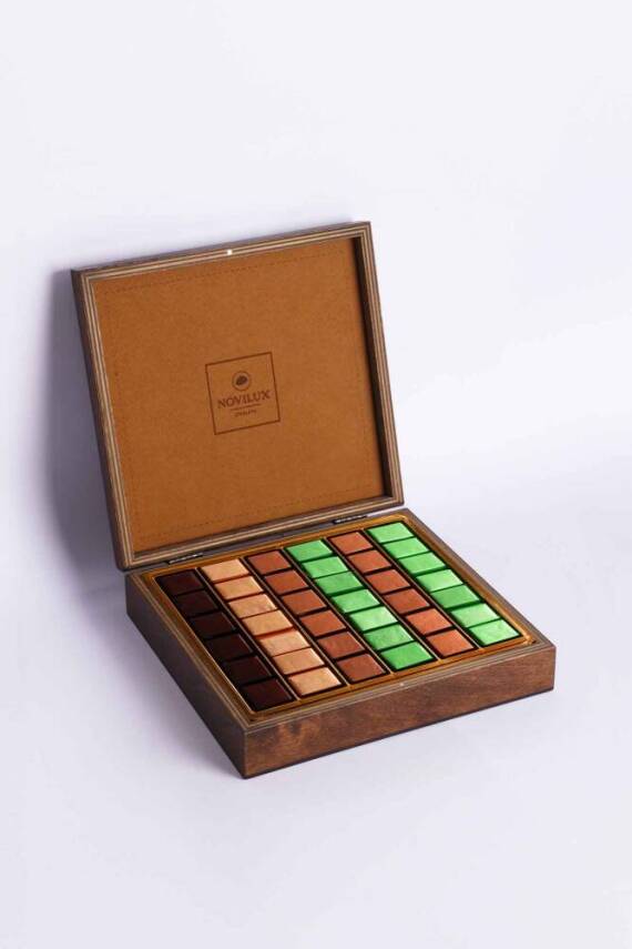 Hediyelik Ahşap Mozaik Desenli Kutu | 1.080 gr - 2