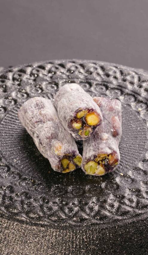 Antep Fıstıklı Frambuazlı Fitil Lokum | 1.000 gr - 1