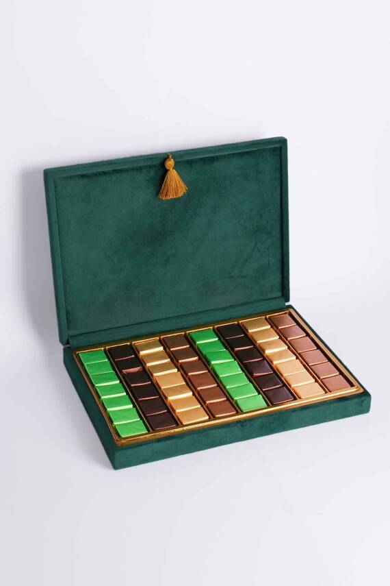 Yeşil Kadife Hediyelik Kutu 865 Gr - 1